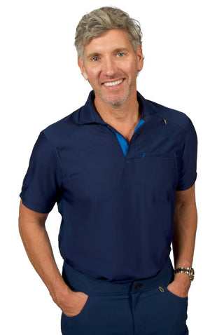 Bateman Performance Polo Scrub Top