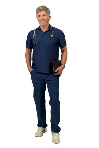 Bateman Performance Polo Scrub Top