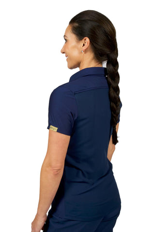 Bethany Performance Polo Scrub Top