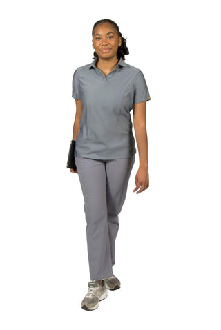 Bethany Performance Polo Scrub Top