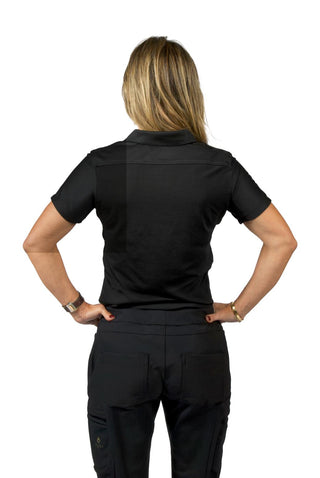 Bethany Performance Polo Scrub Top