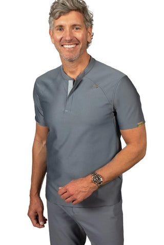 Blackhawk Henley Scrub Top