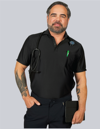 Bateman Performance Polo Scrub Top