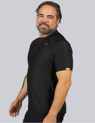 Blackhawk Henley Scrub Top