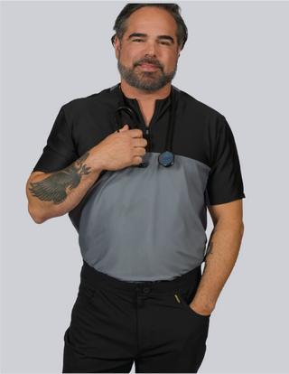 Benhurst 1/4 Zip Scrub Top