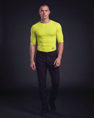 Addison 1/2 Sleeve Base Layer Top in High Viz Yellow - product photo 1 of 7
