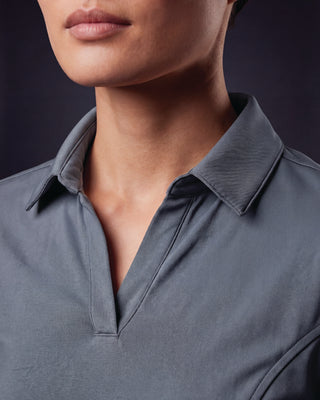 Bethany Performance Polo Scrub Top