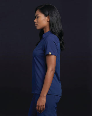 Bethany Performance Polo Scrub Top