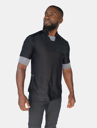 Addison 1/2 Sleeve Base Layer Top | Stealth Gray