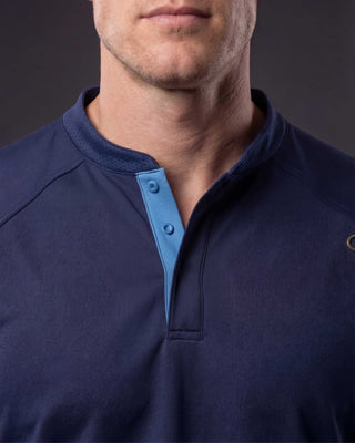 Blackhawk Henley Scrub Top