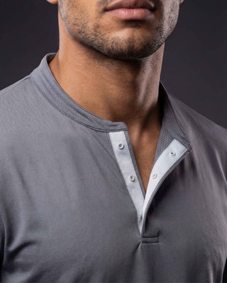 Blackhawk Henley Scrub Top