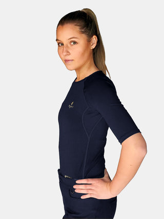Adelle 1/2 Sleeve Base Layer Top | Triumph Blue