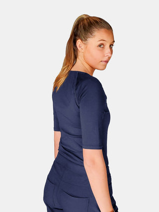 Adelle 1/2 Sleeve Base Layer Top | Triumph Blue